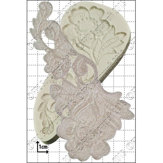 FPC Moulds Annie Rose Lace Couture - Cake Decorating Silicone Mould