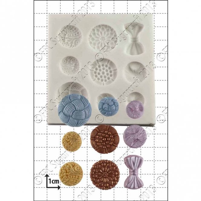 FPC Moulds Antique Buttons' Silicone Mould