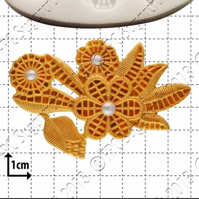 FPC Moulds Art Deco Flowers - Cake Decorating Silicone Mould