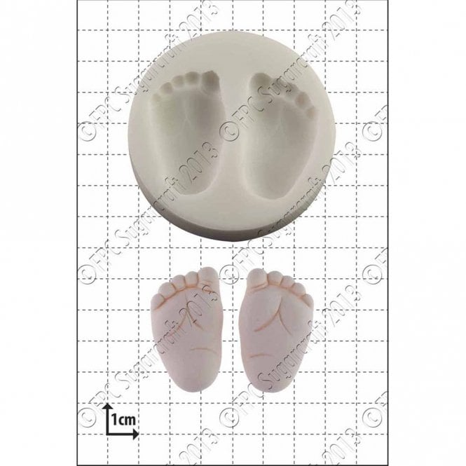 FPC Moulds Baby Feet (2)' Silicone Mould