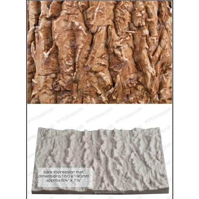 FPC Moulds Bark Impression Mat/Silicone Mould - Cake Decorating Silicone Mould