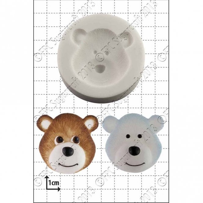 FPC Moulds Bear Head' Silicone Mould