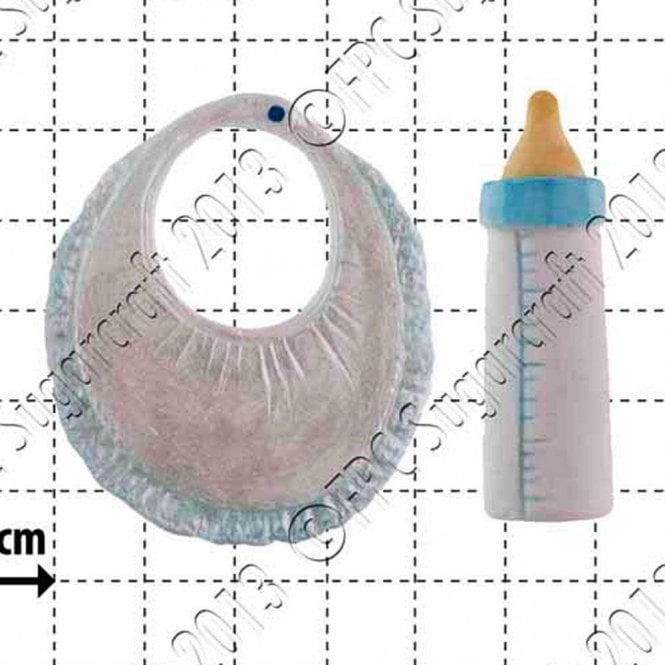 FPC Moulds Bib & Bottle - Cake Decorating Silicone Mould