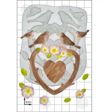 Birds & Branch Frame' Silicone Mould