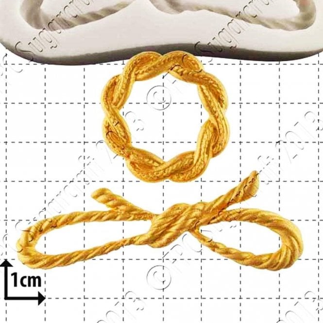 FPC Moulds Buckle & Bow - Cake Decorating Silicone Mould