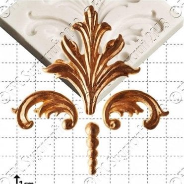 Damask Scrolls - Cake Decorating Silicone Mould