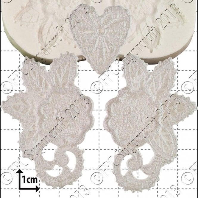FPC Moulds Esme Lace Couture - Cake Decorating Silicone Mould
