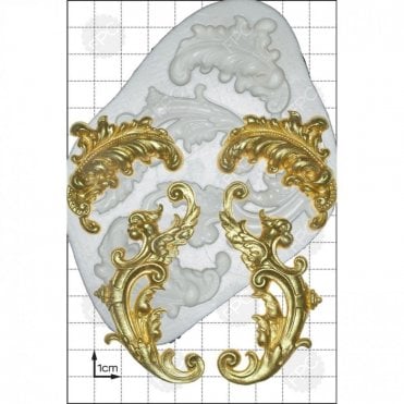 Feather Scrolls' Silicone Mould