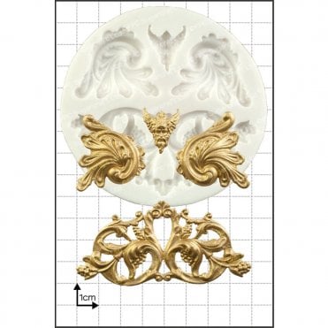 Foliate Scrolls' Silicone Mould