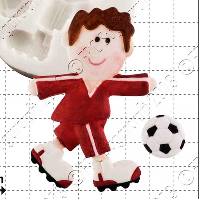 FPC Moulds Funky Footballer - Cake Decorating Silicone Mould