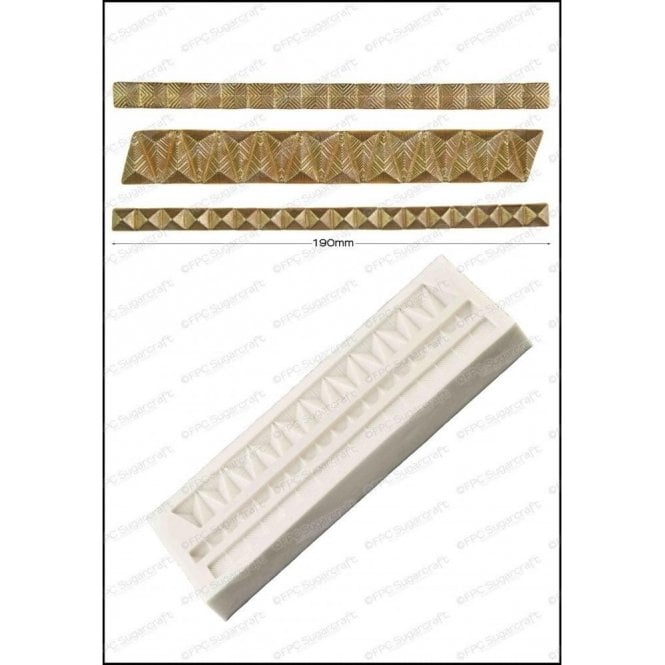 FPC Moulds Geometric Borders - Cake Decorating Silicone Mould
