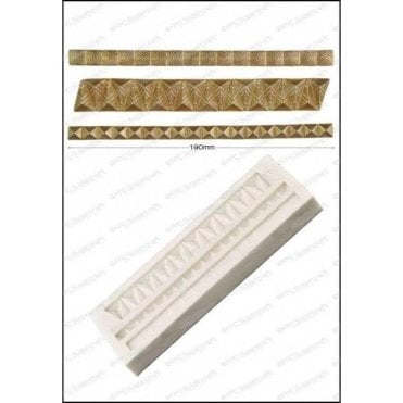 Geometric Borders - Cake Decorating Silicone Mould