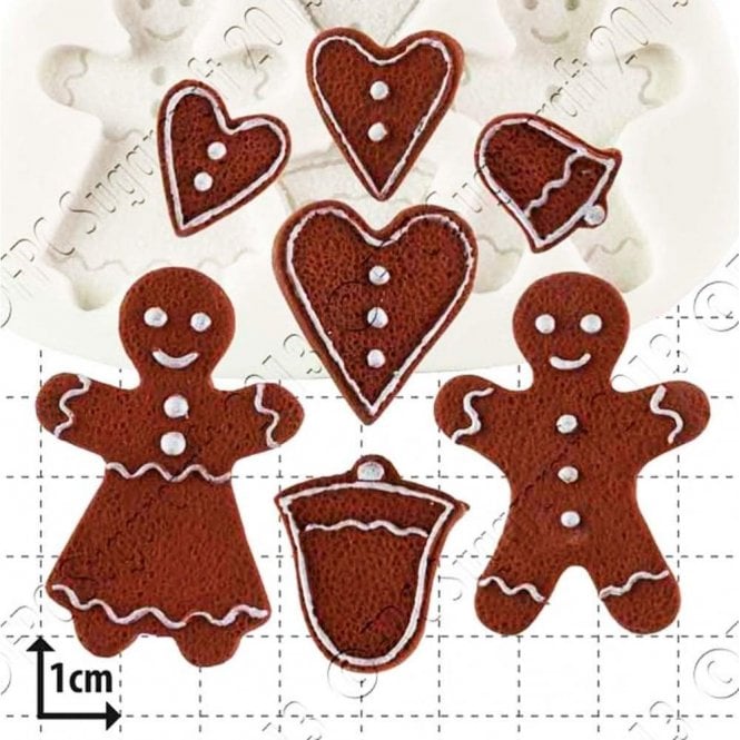 FPC Moulds Gingerbread People - Cake Decorating Silicone Mould