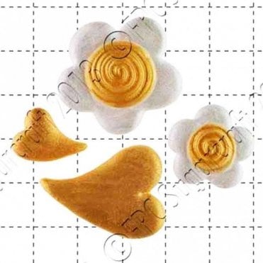 Hearts & Flowers - Cake Decorating Silicone Mould