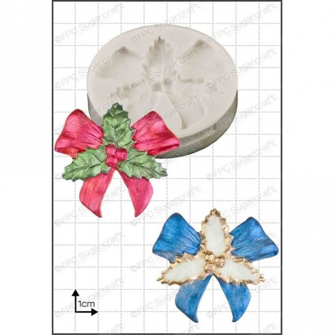 FPC Moulds Holly Bow' Silicone Mould