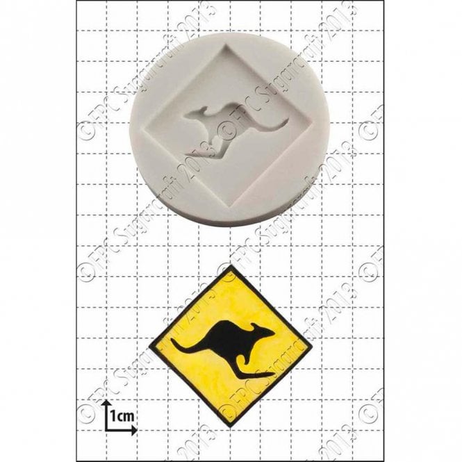 FPC Moulds Kangaroo Sign' Silicone Mould