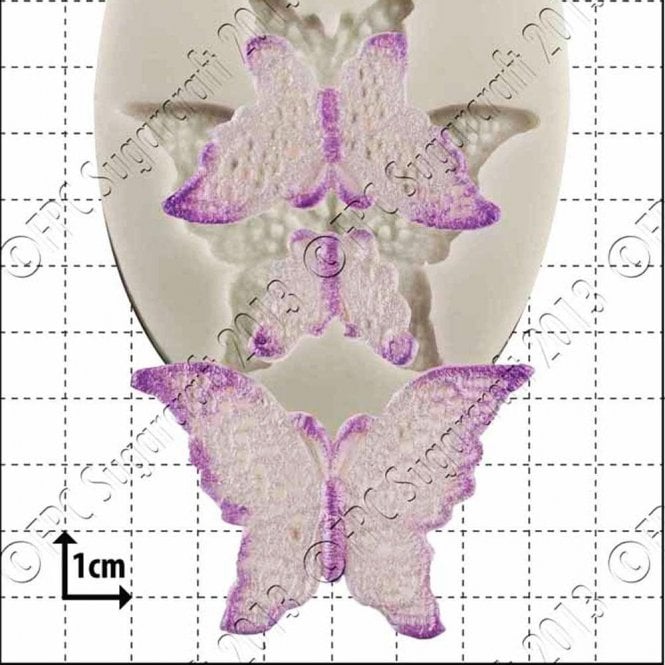 FPC Moulds Lace Butterflies - Cake Decorating Silicone Mould