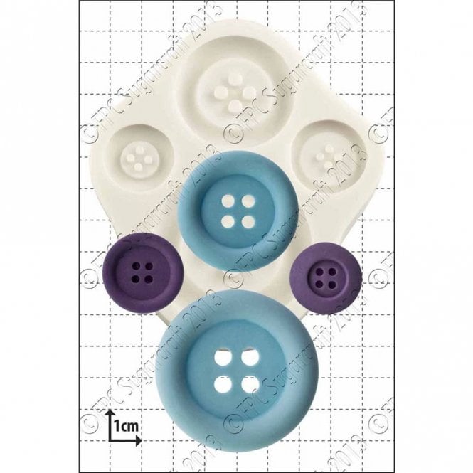 FPC Moulds Large Buttons' Silicone Mould