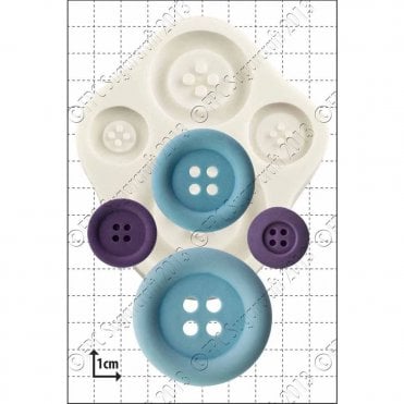 Large Buttons' Silicone Mould