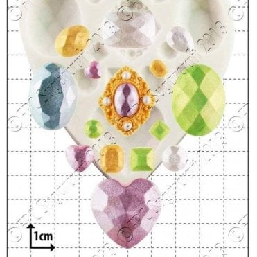 Multi Gem - Cake Decorating Silicone Mould