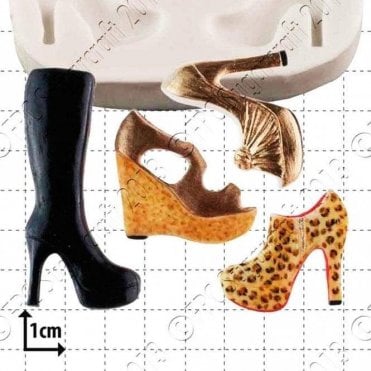 Multi Shoe - Cake Decorating Silicone Mould