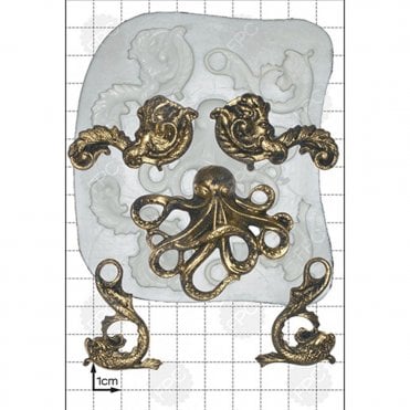 Octopus & Scrolls' Silicone Mould