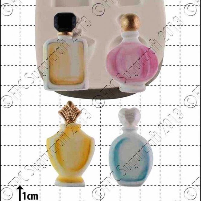 FPC Moulds Perfume Bottles - Cake Decorating Silicone Mould