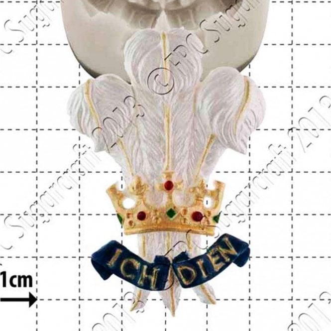 FPC Moulds Prince of Wales Feathers - Cake Decorating Silicone Mould