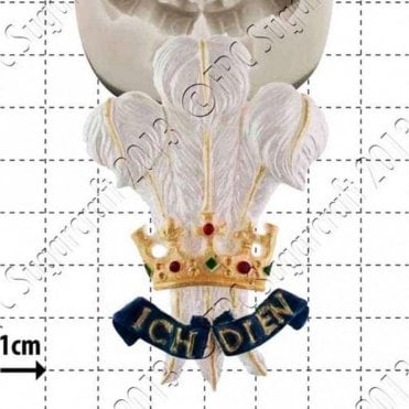 Prince of Wales Feathers - Cake Decorating Silicone Mould