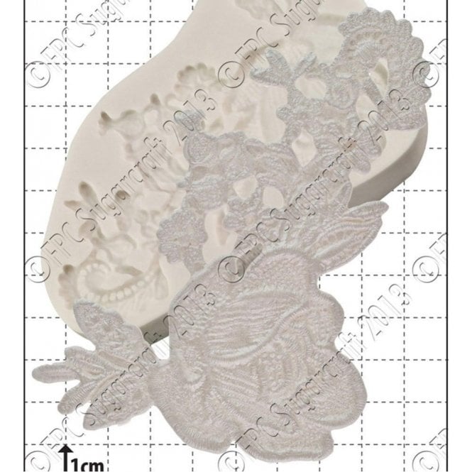 FPC Moulds Rosamund Lace - Cake Decorating Silicone Mould