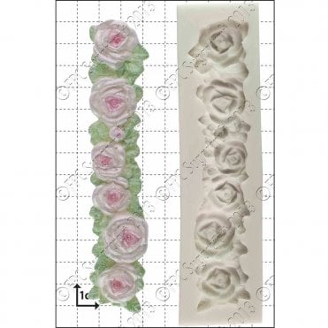 Rose Border Silicone Mould