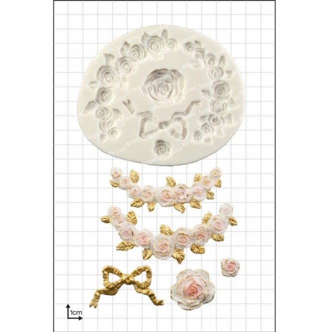 FPC Moulds 'Rose Swags' Silicone Mould