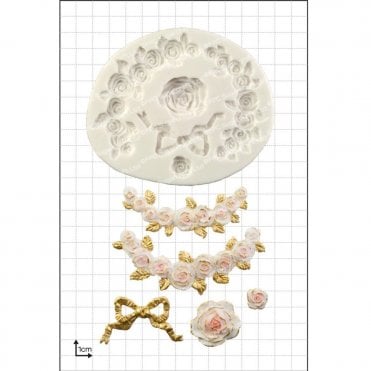 'Rose Swags' Silicone Mould