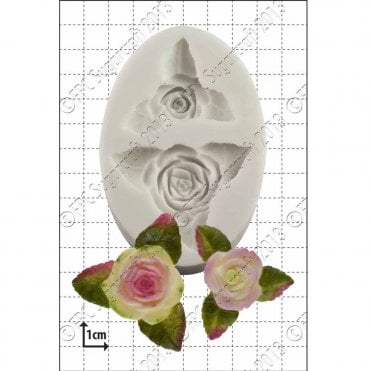 'Roses and Leaves' Silicone Mould