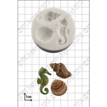 'Seahorse & shells' Silicone Mould
