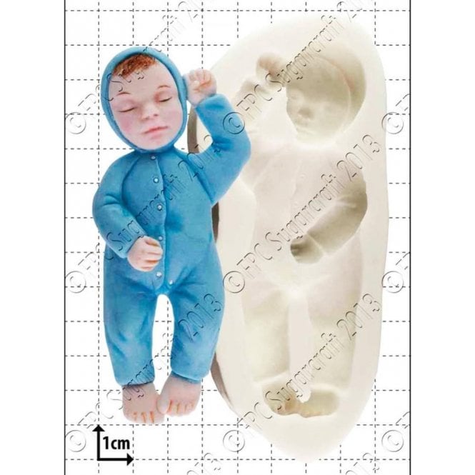 FPC Moulds Sleeping Baby - Cake Decorating Silicone Mould