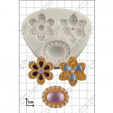 'Three Brooches' Silicone Mould