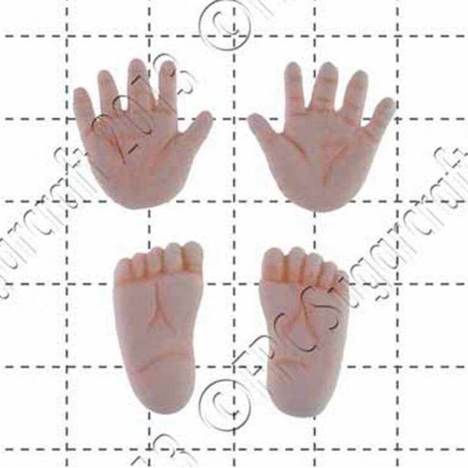 FPC Moulds Tiny Hands and Feet - Cake Decorating Silicone Mould