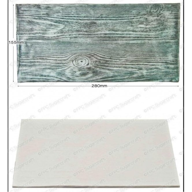 FPC Moulds Woodgrain Impression Mat/Silicone Mould - Cake Decorating Silicone Mould