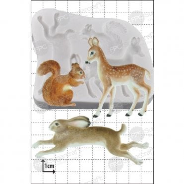 'Woodland Animals' Silicone Mould