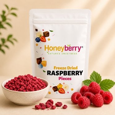 Freeze Dried Raspberry Pieces - 100g