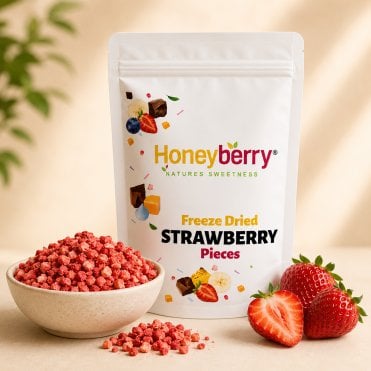 Freeze Dried Strawberry Pieces - 100g