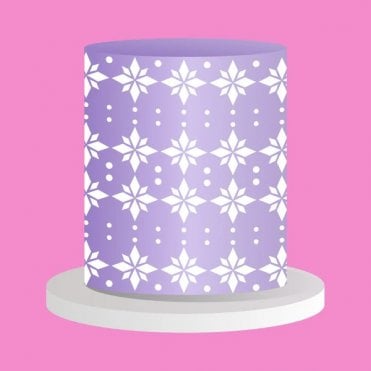 Frost Form- 6" Round Stencil - Nordic