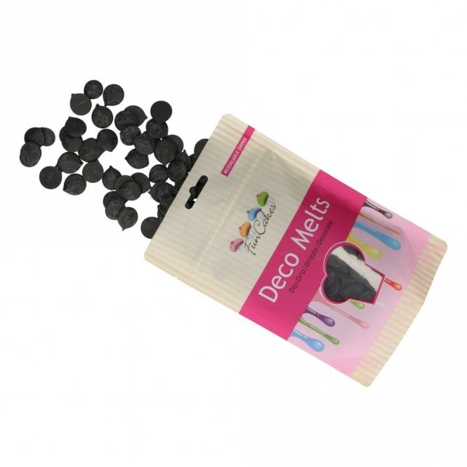 Fun Cakes Black Deco Melts Chocolate Buttons 250g