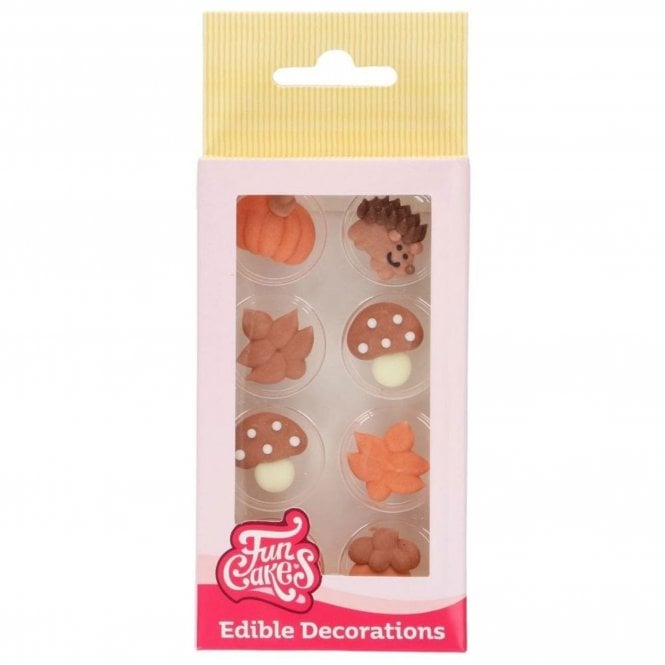 Fun Cakes Fall Sugar Decorations - Set of 8