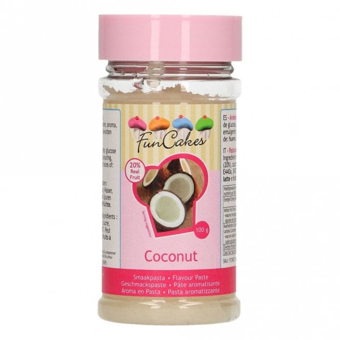 Fun Cakes Funcakes Flavour Paste - Coconut - 100g Best Before 10.31.2022