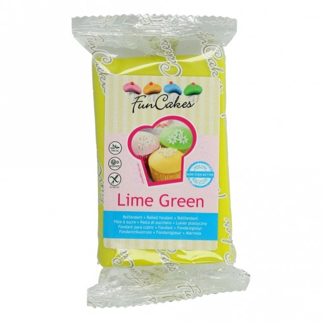 Fun Cakes Funcakes Fondant - Lime Green - 250g