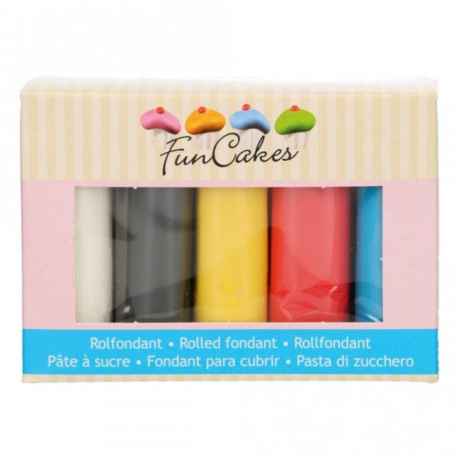 Fun Cakes Funcakes Fondant Multipack Primary Colours 5x100g