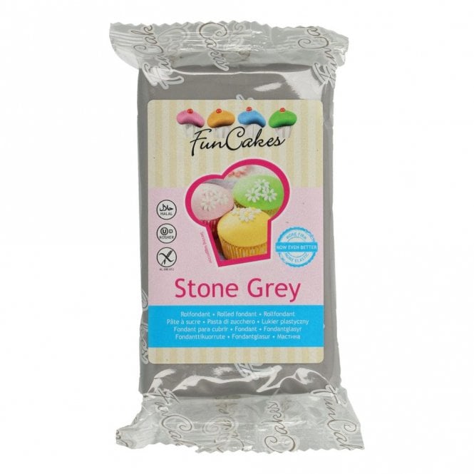 Fun Cakes Funcakes Fondant - Stone Grey - 250g
