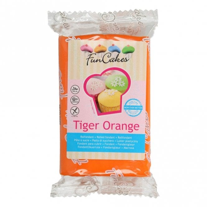Fun Cakes Funcakes Fondant - Tiger Orange - 250g